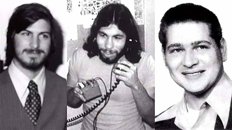 Jobs, Wozniak et Wayne en 1976